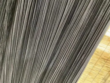 Knitted Stripe Polyester Metallic Lurex Pants