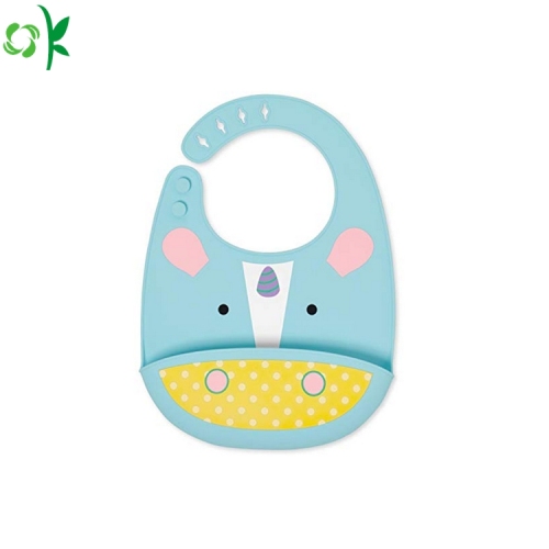 New Unicorn Oilproof Silicone Baby Bib untuk Makan