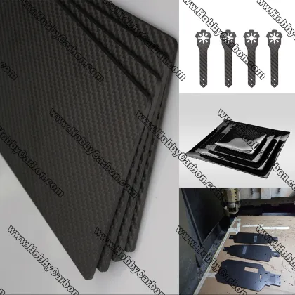 0.5x250x400 decorative surface carbon glass sheets