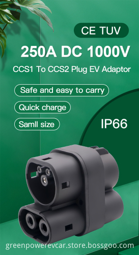 CCS1 to CCS2 Adapter for Electric Vehicle Charging