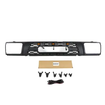 Auto Part Other Exterior Accessories Black ABS Plastic Car Grills Front Grille With LED Light Fit For 1992-1995 4Runner