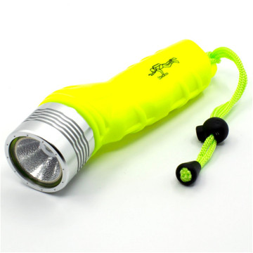 Underwater LED Flashlight with Magnetic Switch and AA Battery: A Diver's Torch for Waterproof Illumination
