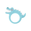 Inel de dentitie din silicon din dinozaur Jucarii de dentitie linistitoare pentru bebelusi