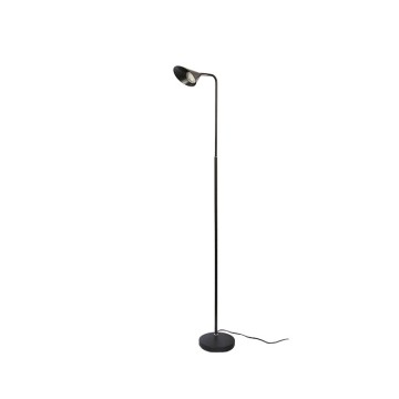 Black Nordic bedside floor lamp