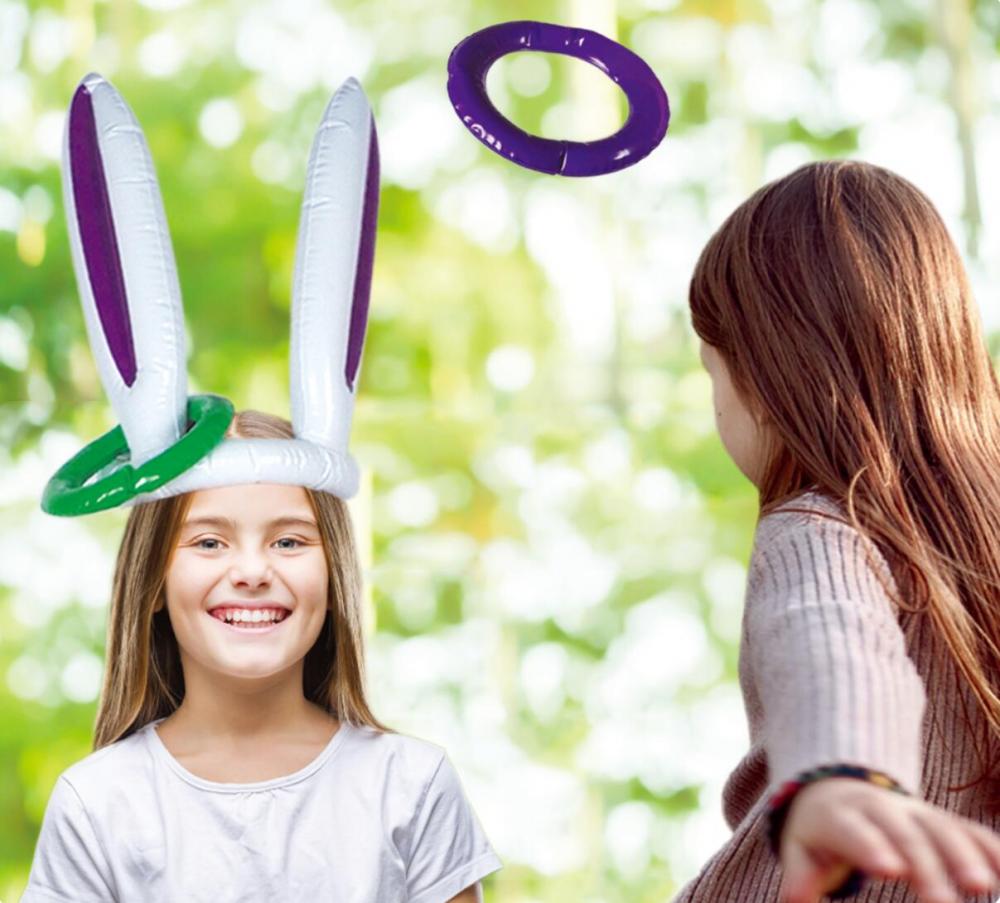 Easter Inflatable Rabbit Ears Ring Toss Party Games