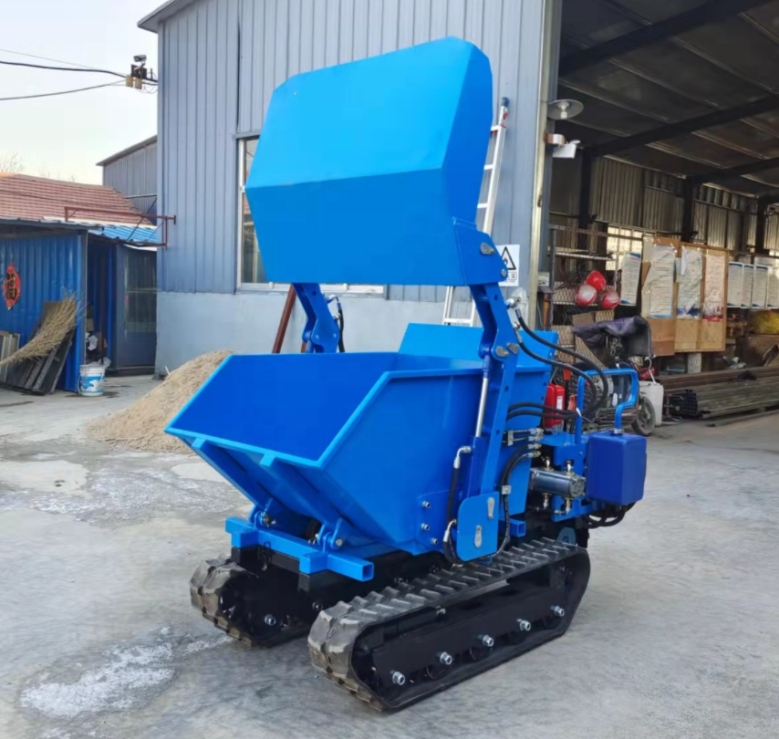 800kg track karet crawler hidrolik self-loading