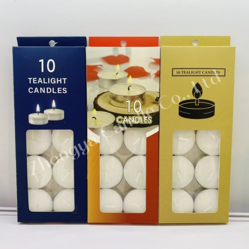 10pcs candle tealight long classical church votive