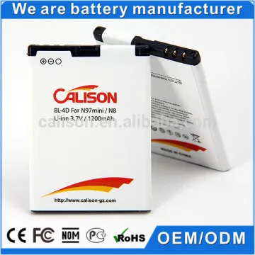 high capacity 1200mAh BL-4D mobile phone battery for Nokia