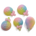 14*20mm Kawaii Gradient Ramp Color Lollipop Candy Flatback Resin Craft Handmade Miniature for Baby Hair Clips Making Accessory