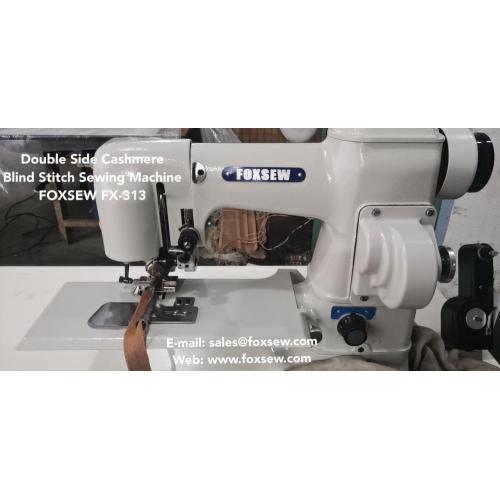 Machine à coudre double point en cachemire pardessus