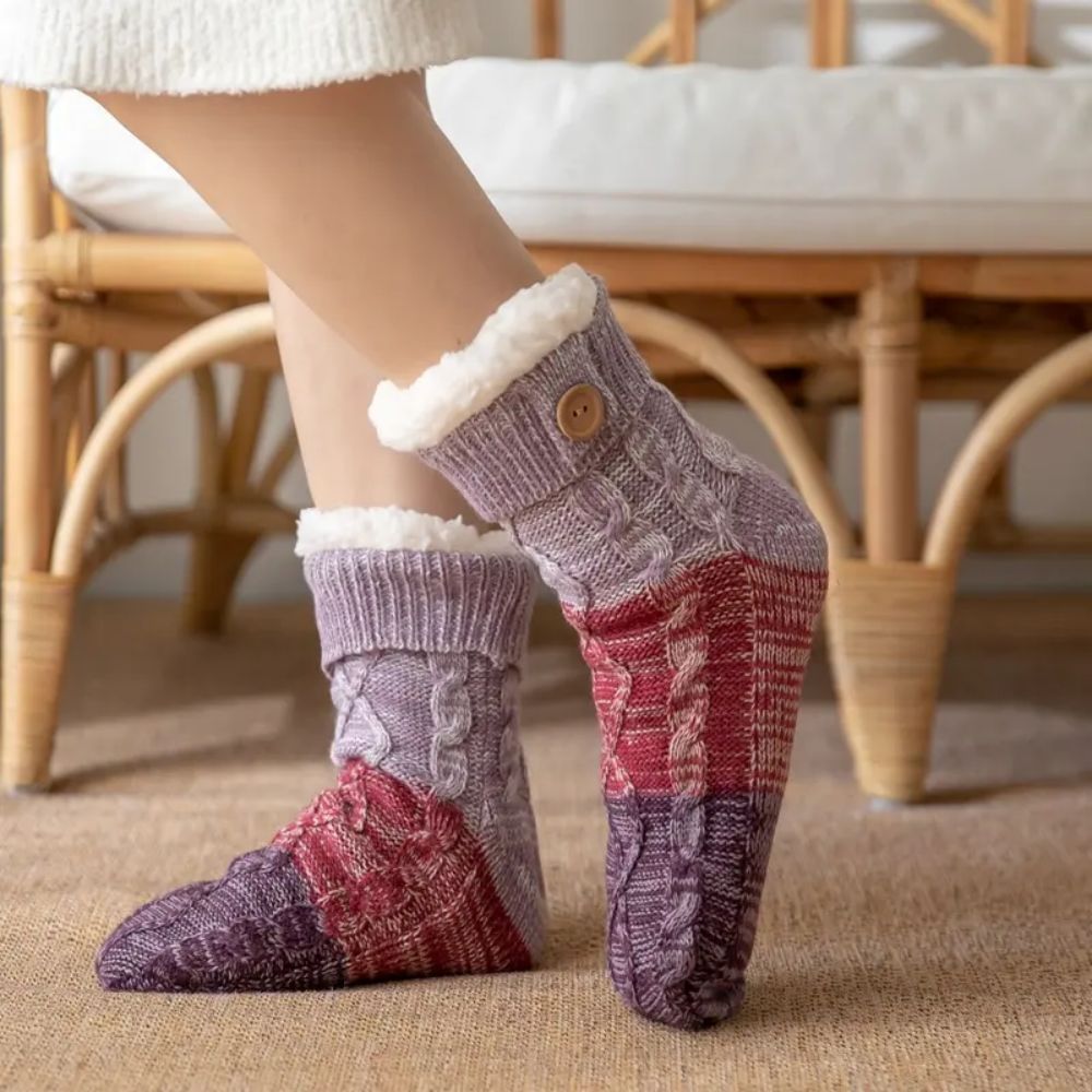 Non Skid Sweater Slipper Socks