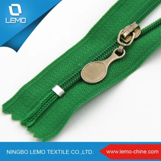 Semi Auto Lock Zipper 3#, Stop Zipper for Garments