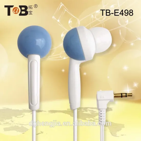 Hot selling cute and cheap plastic earbuds earphones for firls