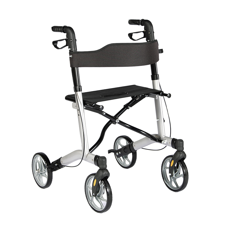 Modern Design Fold Up Removable Shopping Bag Lightweight Folding Rollator Walker TRA14