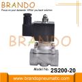 Válvula Solenoide de Acero Inoxidable 2S200-20 de 3/4 &#39;&#39; 24V 220V