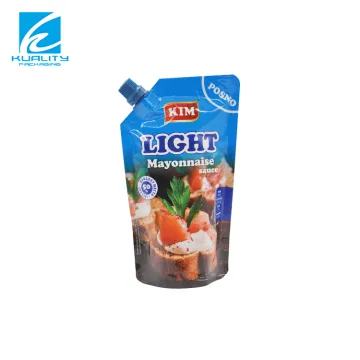 Customized Recycle Plastic Laminated Aluminum Foil Tomato Sauce Pouch with Spout