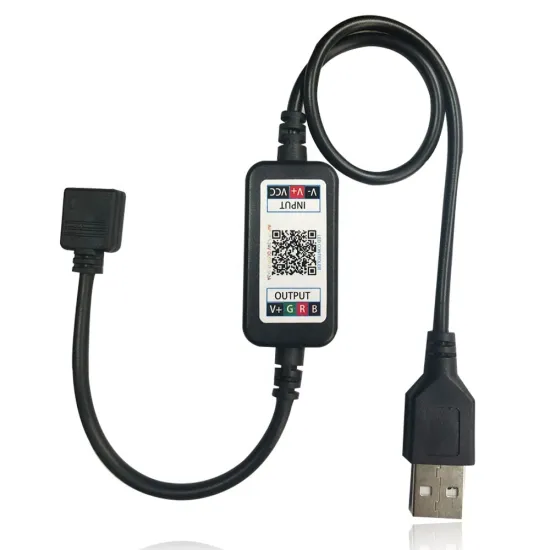 DC 12V/24V RGB LED Controller: App-Controlled, Music Synced, 5050 LED Strip Light 4 Pin Mini RGB Controller for 5V-24V Voltage