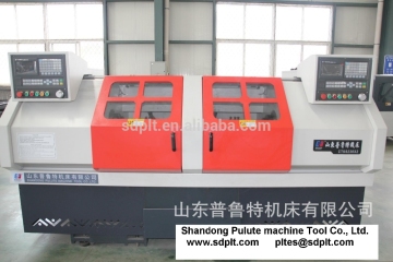 Twin Spindle CNC Lathe TCK6236X2 Doble controlador CNC