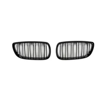 E92 M Style ABS Auto Car Gloss Black Double Slat Front Bumper Grille for BMW E92 LCI 2006-2009