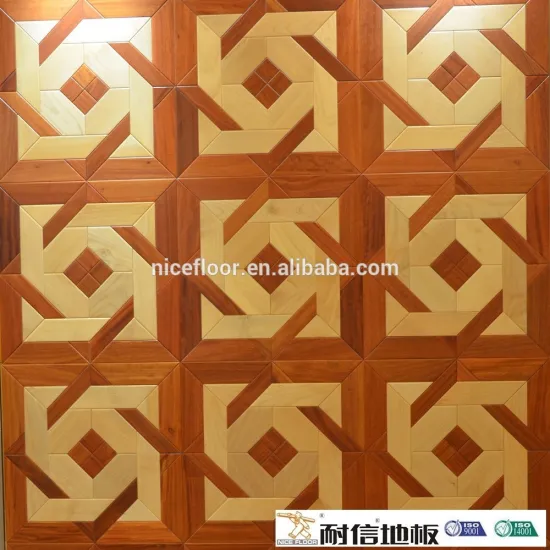 Solid wood parquet flooring