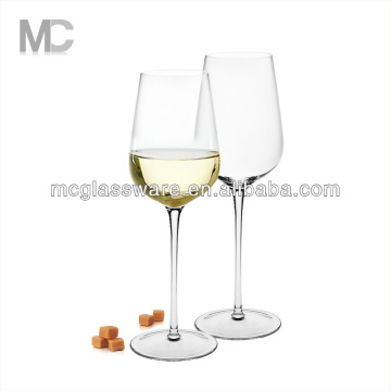 High Quality Cheap Handmade Long Stem Clear Crystal Wine Glass