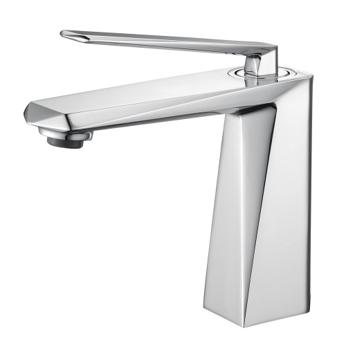 Moderno Chrome Single Manand Cuenco Faucet