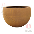 Corten Steel Flower Planter High precision customized corten steel square cube planter Manufactory