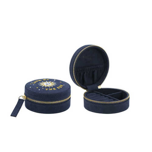 Portable Travel Velvet Jewelry Storage Organizer Case Box
