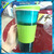 wholesales food grade colorful plastic snack cup
