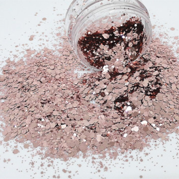 Clearance Sale: Rose Gold Glitter Chunky Body Cosmetic Glitter Manufacturer