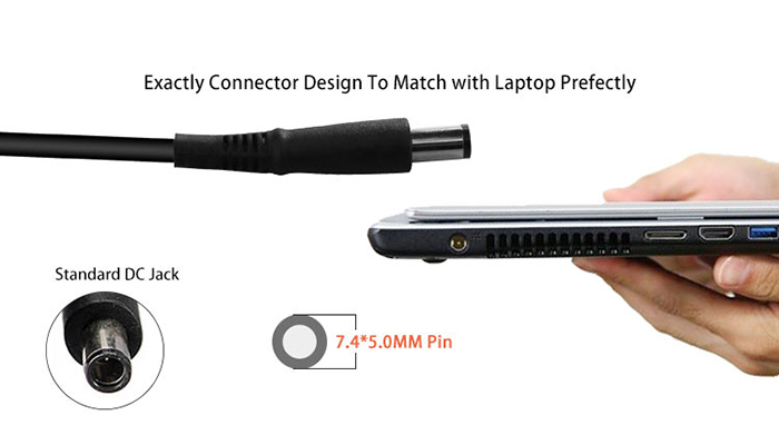 high quality dell notebook power charger 7450 pin