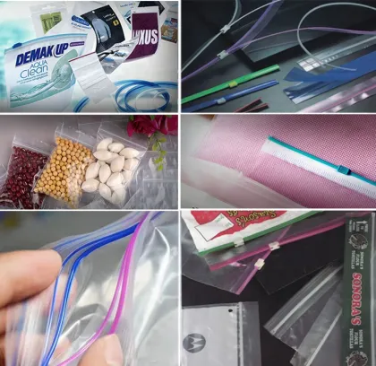 Wenzhou Automatic Ziploc Slider LDPE PE Zipper Storage Gallon Bag Making Machine