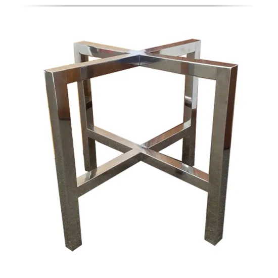 Custom Polished Rushed Stainless Steel Metal Furniture Leg