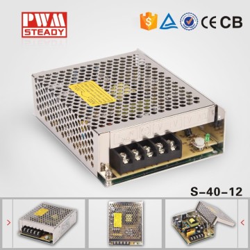 CE S-40W 220V to 12V transformer 40W / ip20 led switch mode power supply 12v