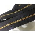 Heavy duty  golden brass zippers for luggage