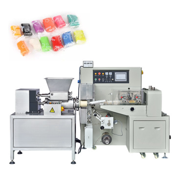 Automatic 2 in 1 Sugar Fondant Extruding and Packing Machine