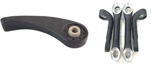 CFRP robotic arm components
