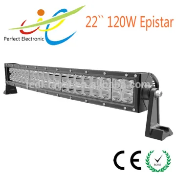 Perfect IP67 waterproof led driving bar 120w Curved light bar bent light bars