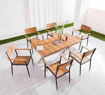 Teak Wood Outdoor Furniture Sets: Dining Tables and Chairs