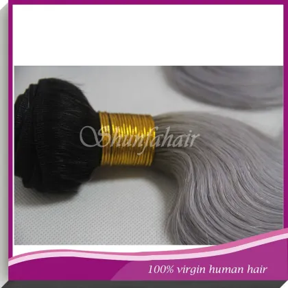 Hair extensions gray, grey ombre hair, gray human hair hair extensions ,white hair extensions