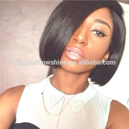 High quality Peruvian human hair u part bob wigs