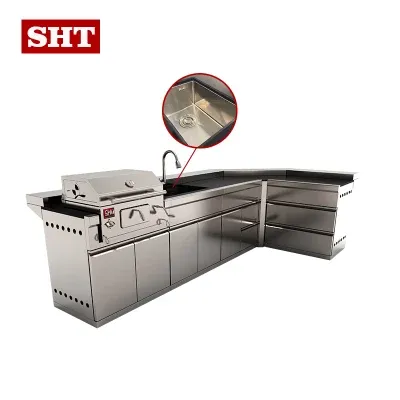 Moduler Kitchen Cabinets Charcoal Barbeque BBQ Grill
