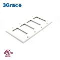 4-Gang Decorator GFCI Switch Outlet Screws Wall Plate