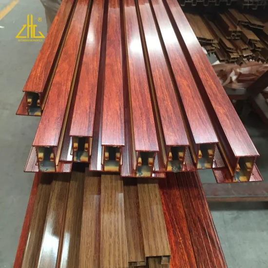 Wood Grain Aluminum Jamb Profile for Windows and Doors