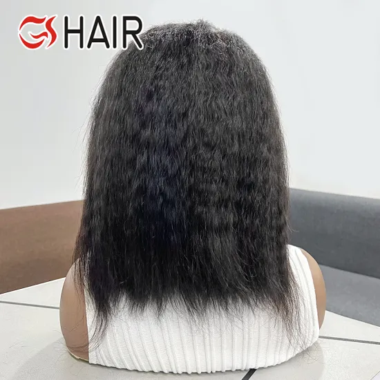GS Cheap Wholesale Raw Brazilian Virgin Yaki Kinky Straight Lace Front Wig Vendor