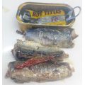 Sardinha enlatada em óleo com pimenta