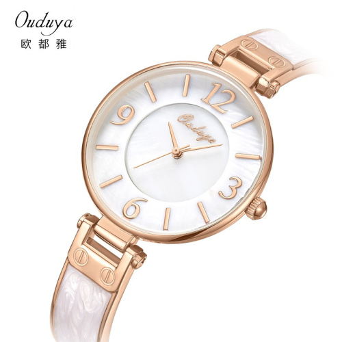 OUDUYA แฟชั่น British Retro Student Quartz Ladies Watch