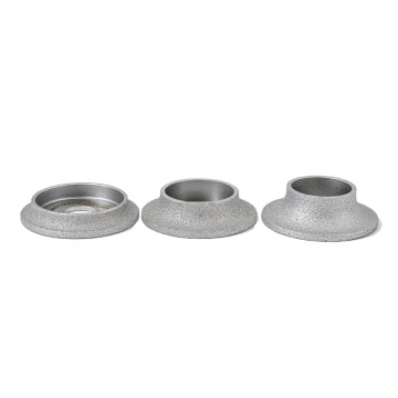 Dia 75x10/15/20mm Demi-bullnose Edge Profile Vacuum Brazed Diamond Wheel