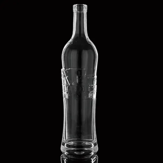 Round Empty Wine Bottle 750ML Clear Glass Wine Bottles 750ML Hot