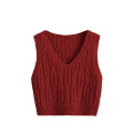 Women's Cable Knit Crop Sweater